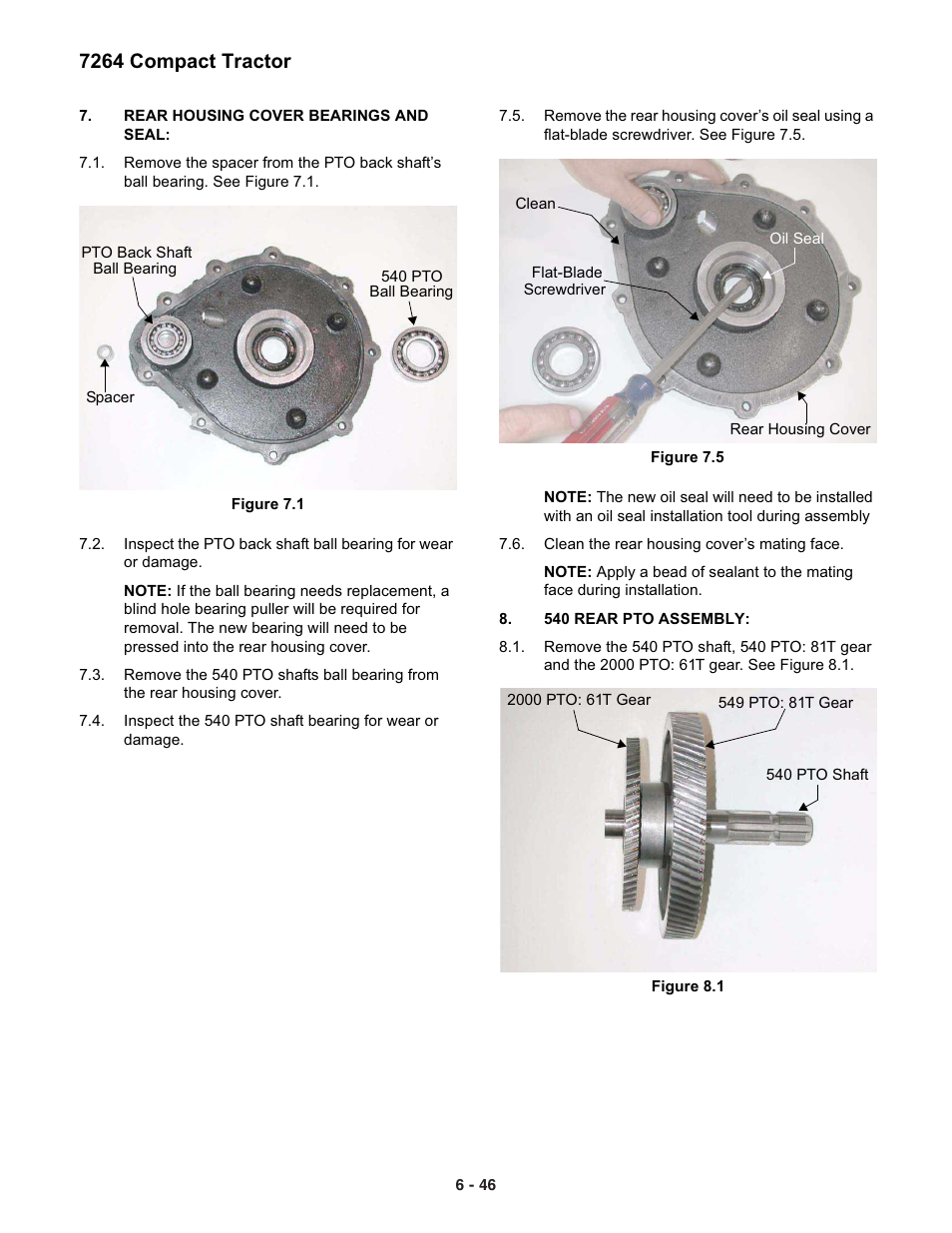 7264 compact tractor | Cub Cadet 7000 Series User Manual | Page 40 / 110