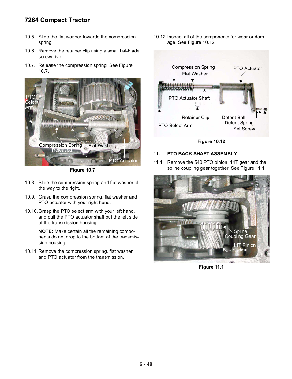 7264 compact tractor | Cub Cadet 7000 Series User Manual | Page 42 / 110