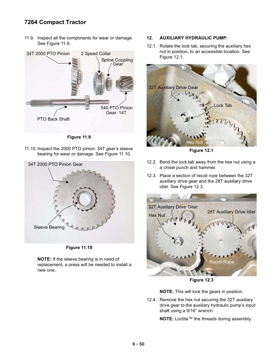 7264 compact tractor | Cub Cadet 7000 Series User Manual | Page 44 / 110