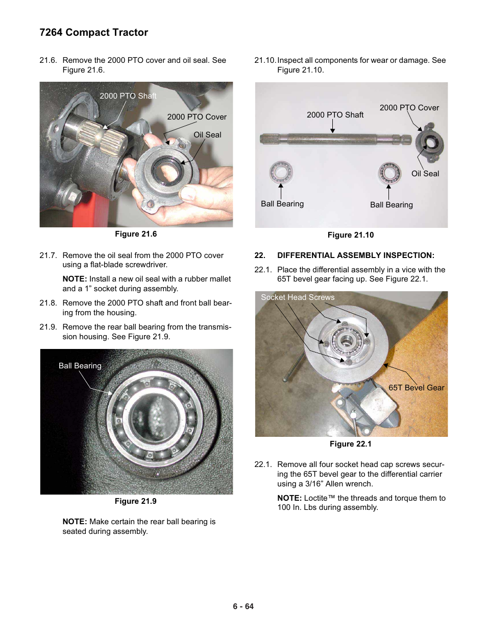 7264 compact tractor | Cub Cadet 7000 Series User Manual | Page 58 / 110