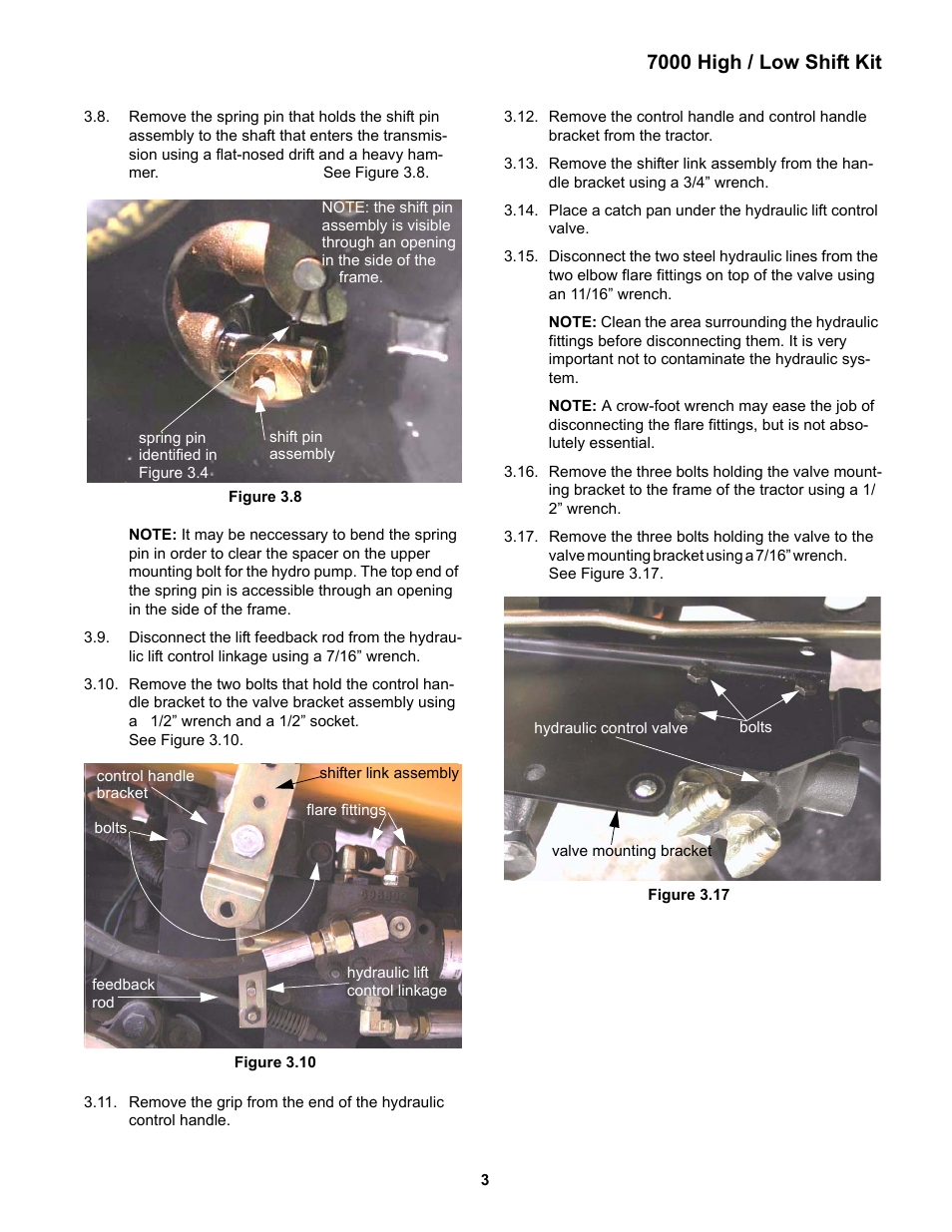 7000 high / low shift kit | Cub Cadet 7000 Domestic Hi/Lo Shift User Manual | Page 7 / 13