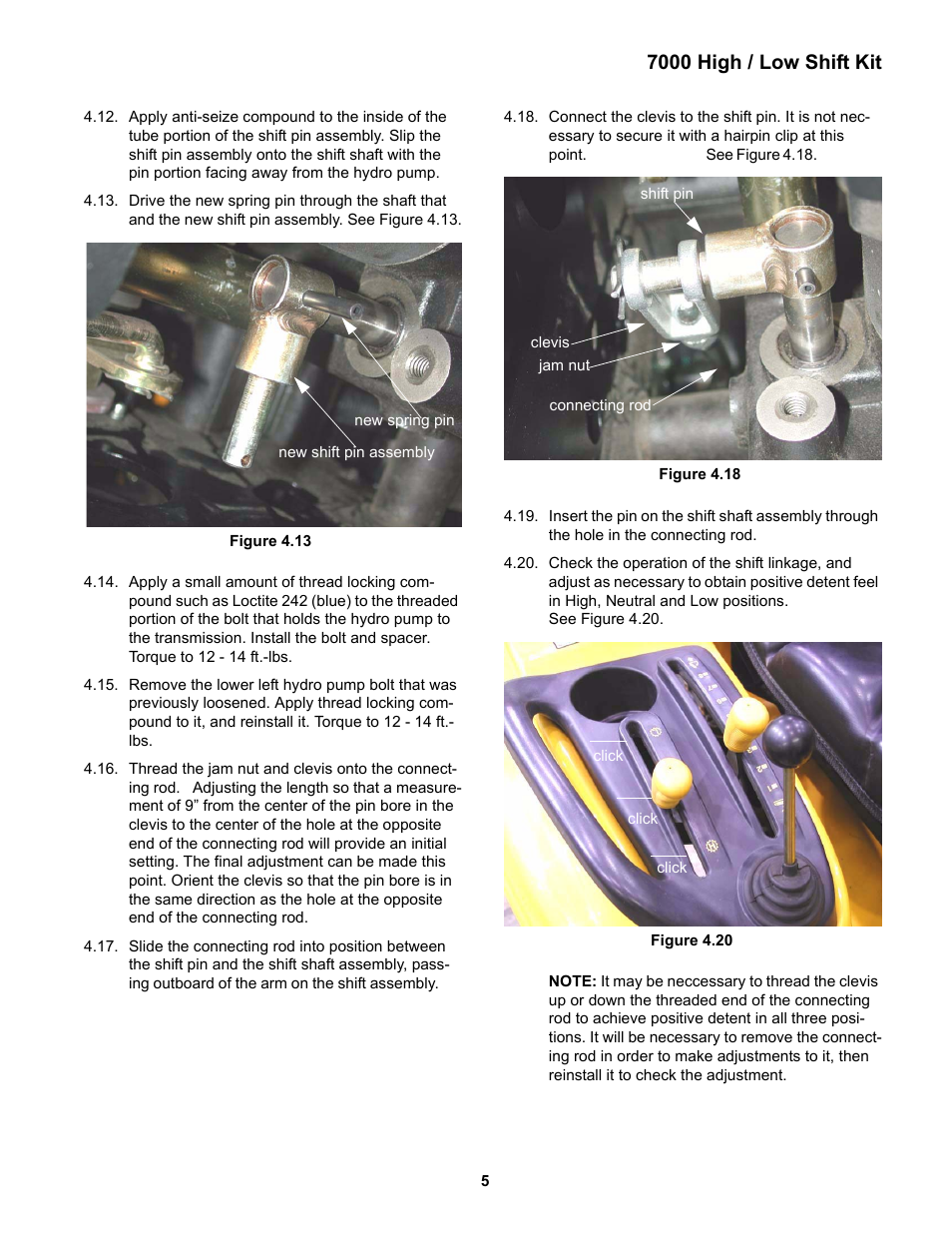 7000 high / low shift kit | Cub Cadet 7000 Domestic Hi/Lo Shift User Manual | Page 9 / 13