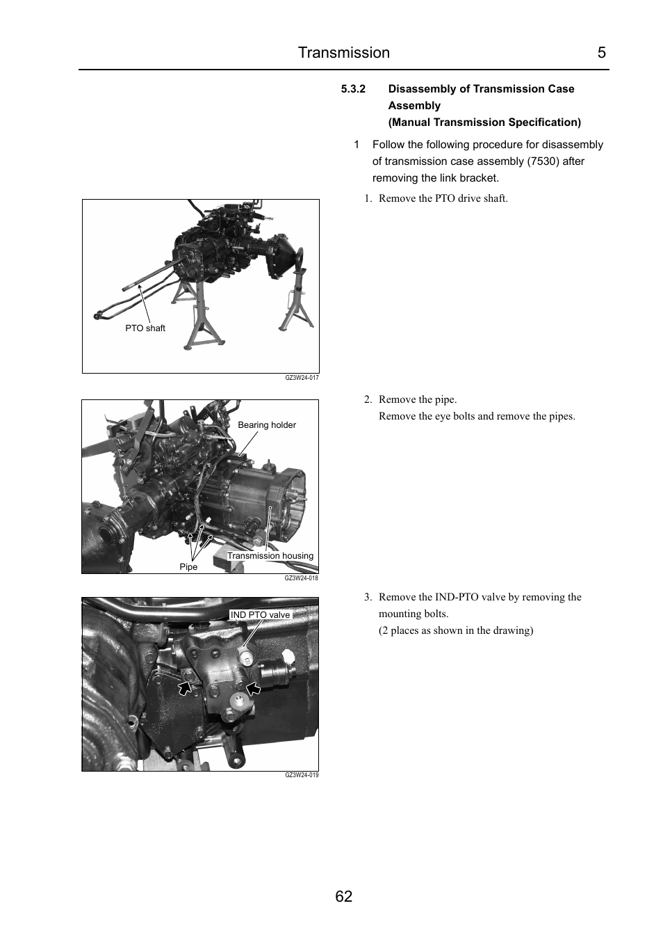 Transmission 5 62 | Cub Cadet 7532 User Manual | Page 103 / 232