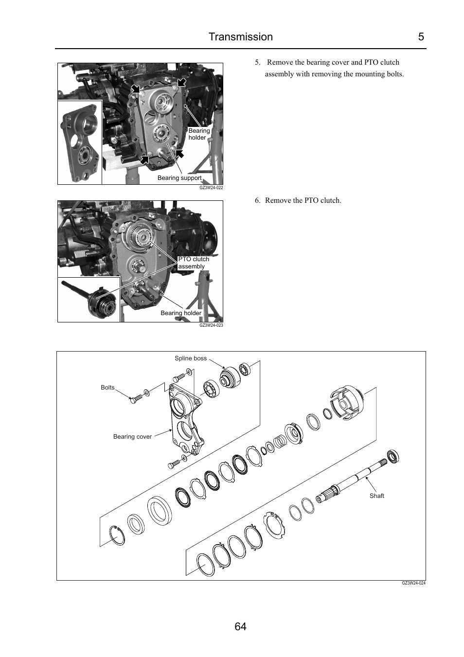 Transmission 5 64 | Cub Cadet 7532 User Manual | Page 105 / 232