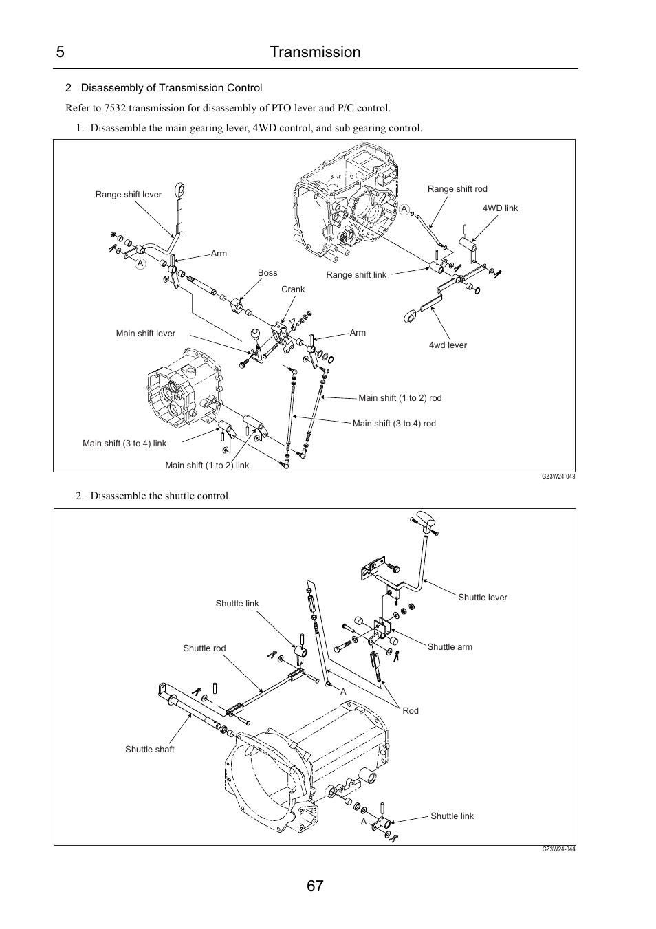 5transmission 67 | Cub Cadet 7532 User Manual | Page 108 / 232