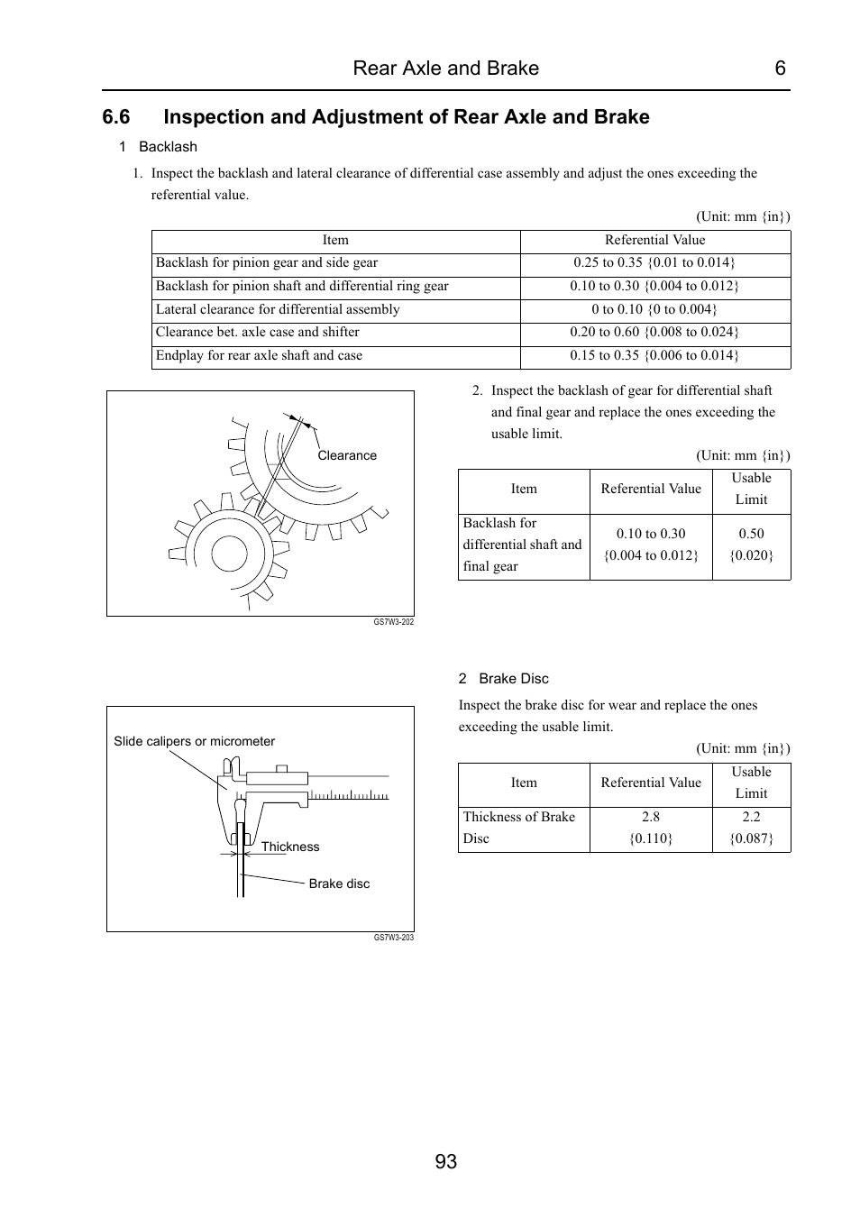 6 inspection and adjustment of rear axle and brake, Inspection and adjustment of rear axle and brake | Cub Cadet 7532 User Manual | Page 135 / 232