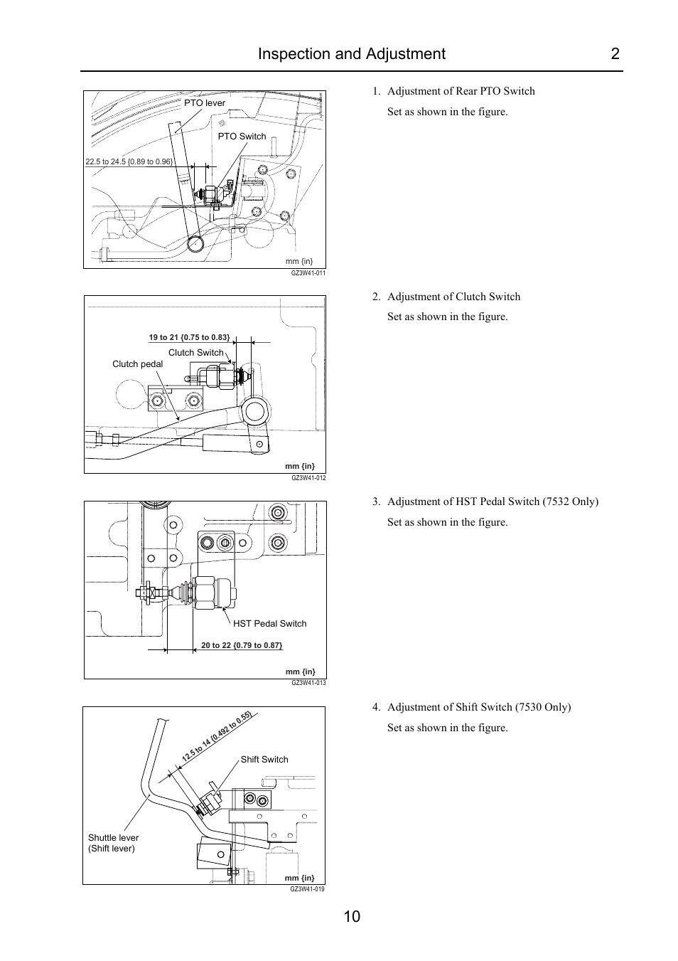Inspection and adjustment 2 10 | Cub Cadet 7532 User Manual | Page 227 / 232