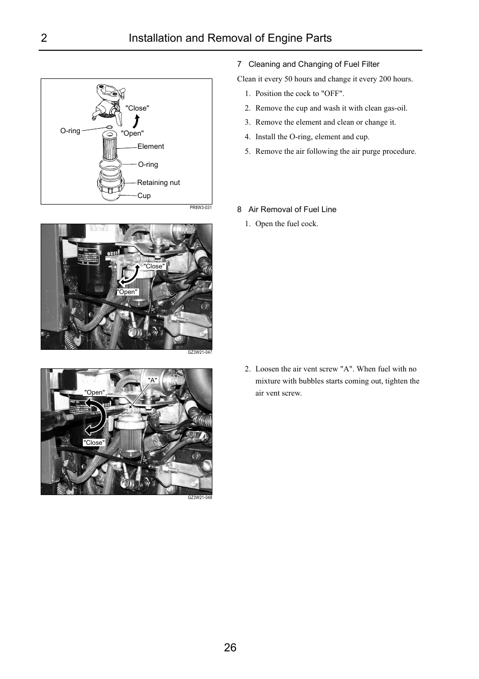 2installation and removal of engine parts 26 | Cub Cadet 7532 User Manual | Page 66 / 232