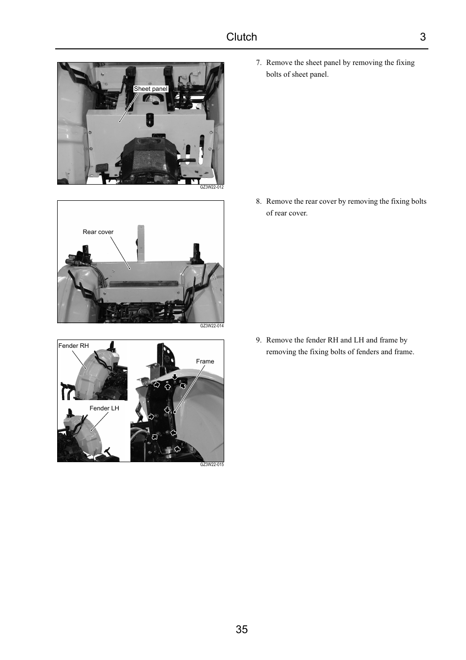 Clutch 3 35 | Cub Cadet 7532 User Manual | Page 75 / 232