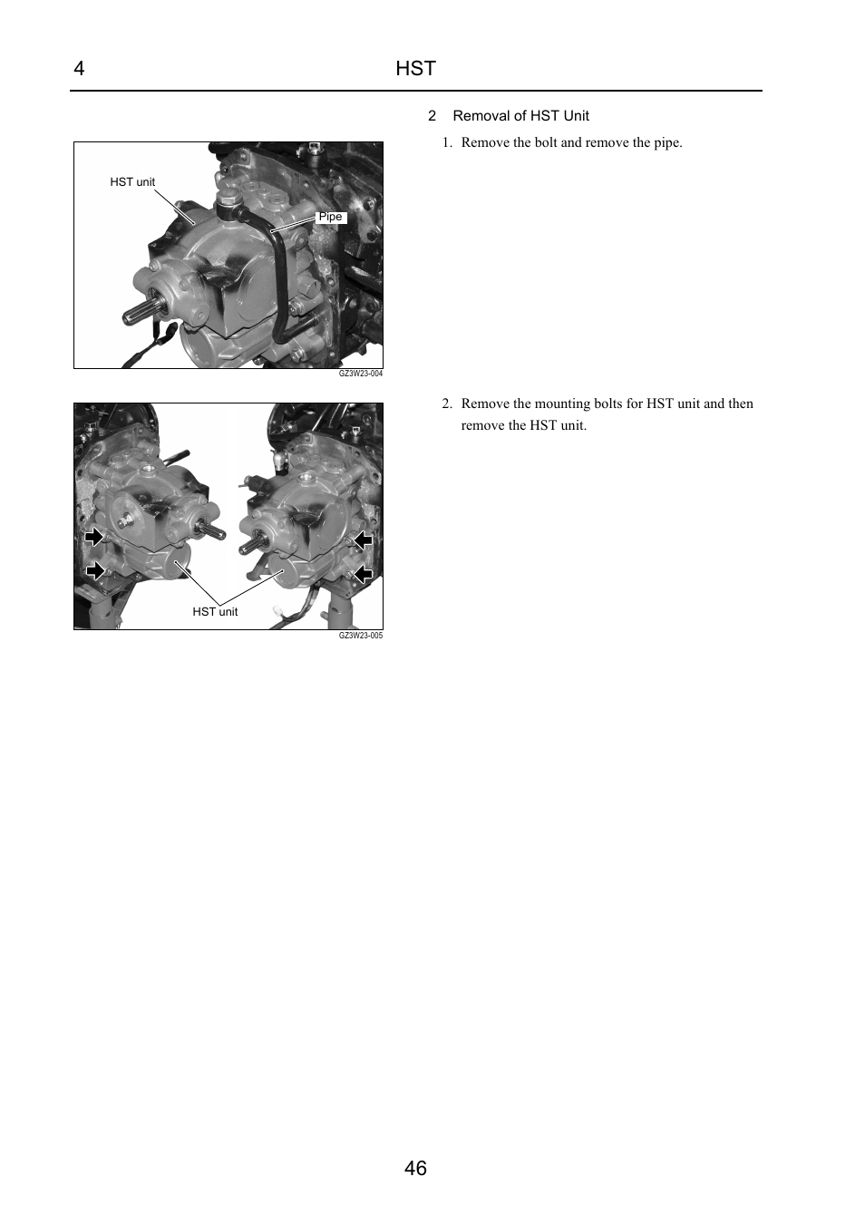 4hst 46 | Cub Cadet 7532 User Manual | Page 86 / 232