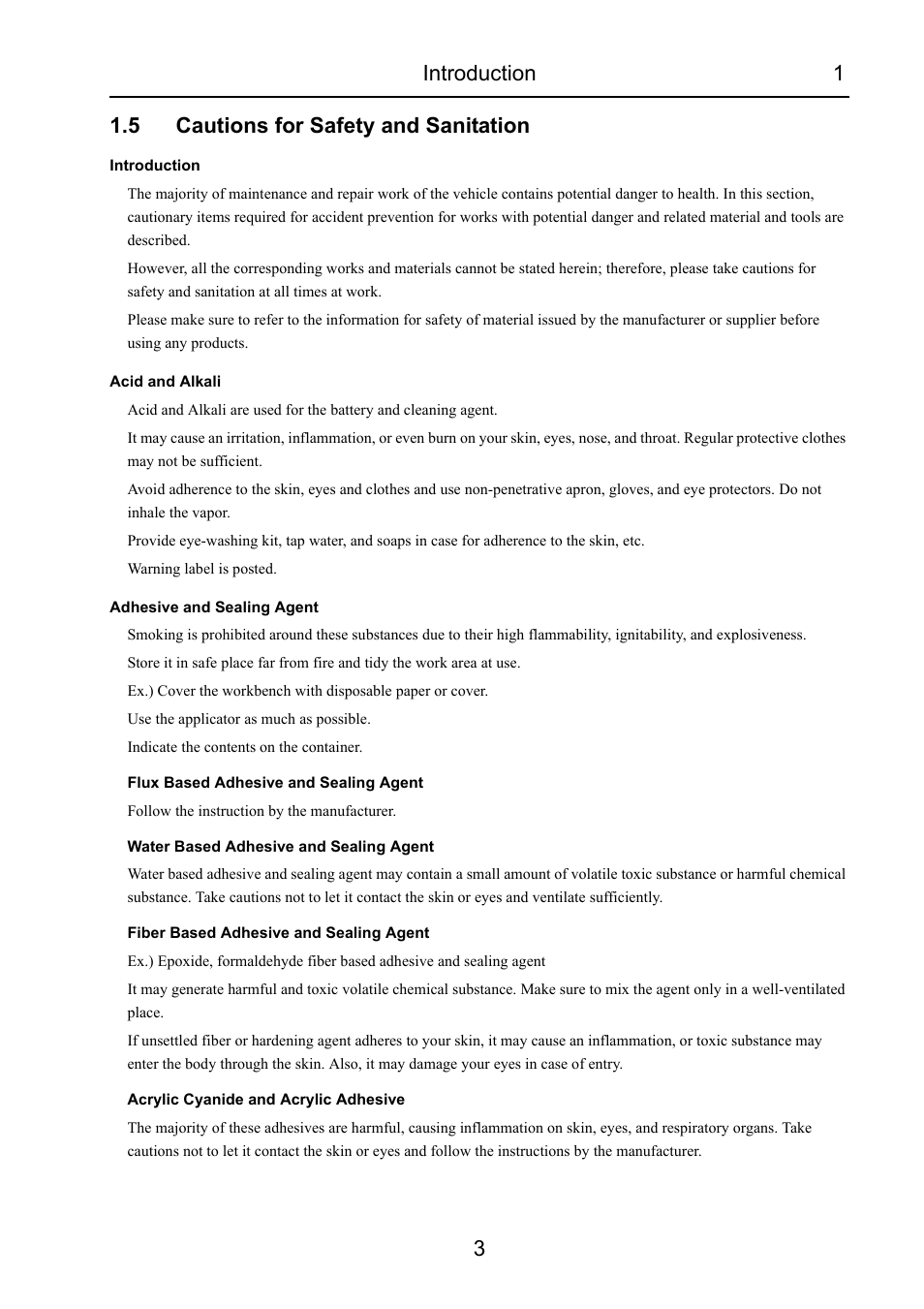 5 cautions for safety and sanitation, Cautions for safety and sanitation | Cub Cadet 7532 User Manual | Page 9 / 232