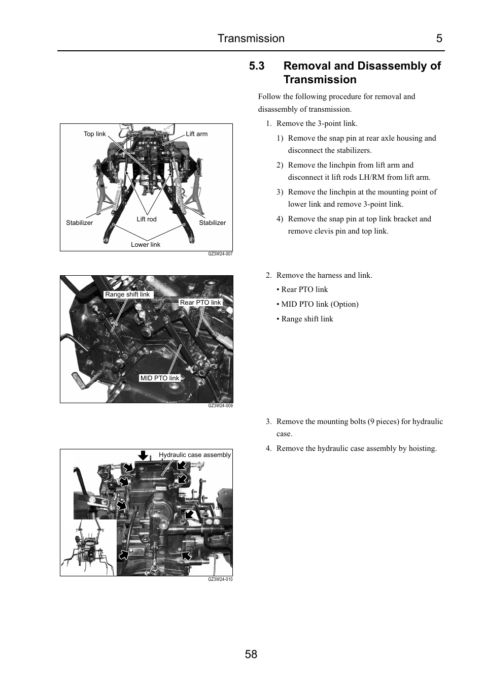 3 removal and disassembly of transmission, Removal and disassembly of transmission | Cub Cadet 7532 User Manual | Page 99 / 232