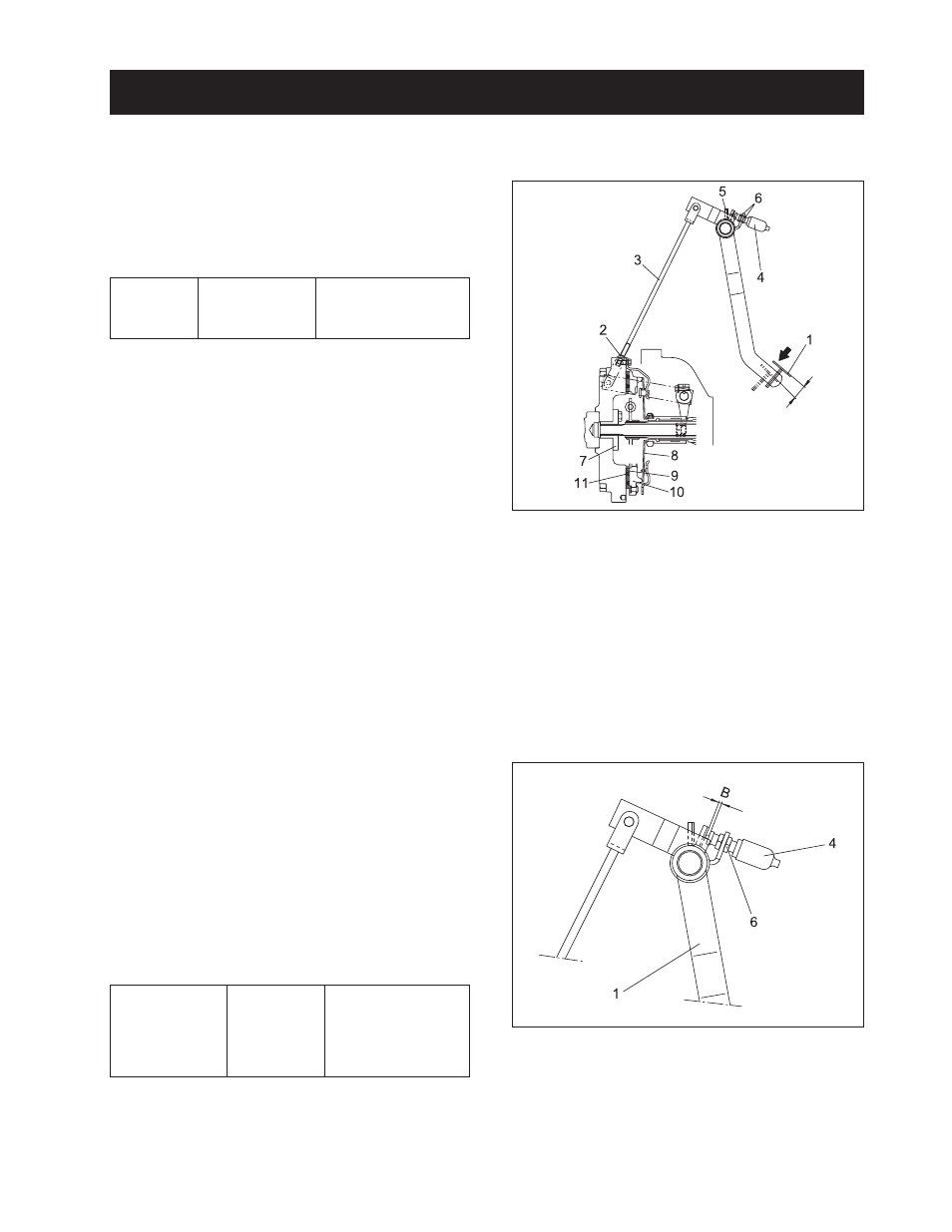 Adjustment of pedal, 1 deflection of clutch pedal, 2 clearance between safe startnig switch and link | Cub Cadet 8454 User Manual | Page 101 / 334