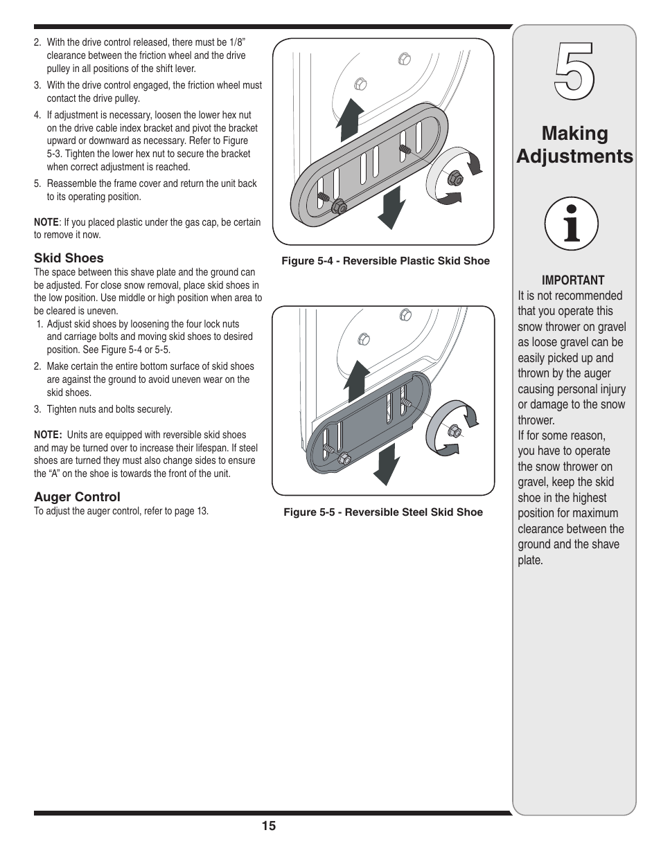 Making adjustments | Cub Cadet 31AH6DLE596 User Manual | Page 15 / 23