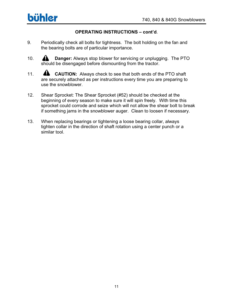 Buhler Farm king FK314 User Manual | Page 14 / 32