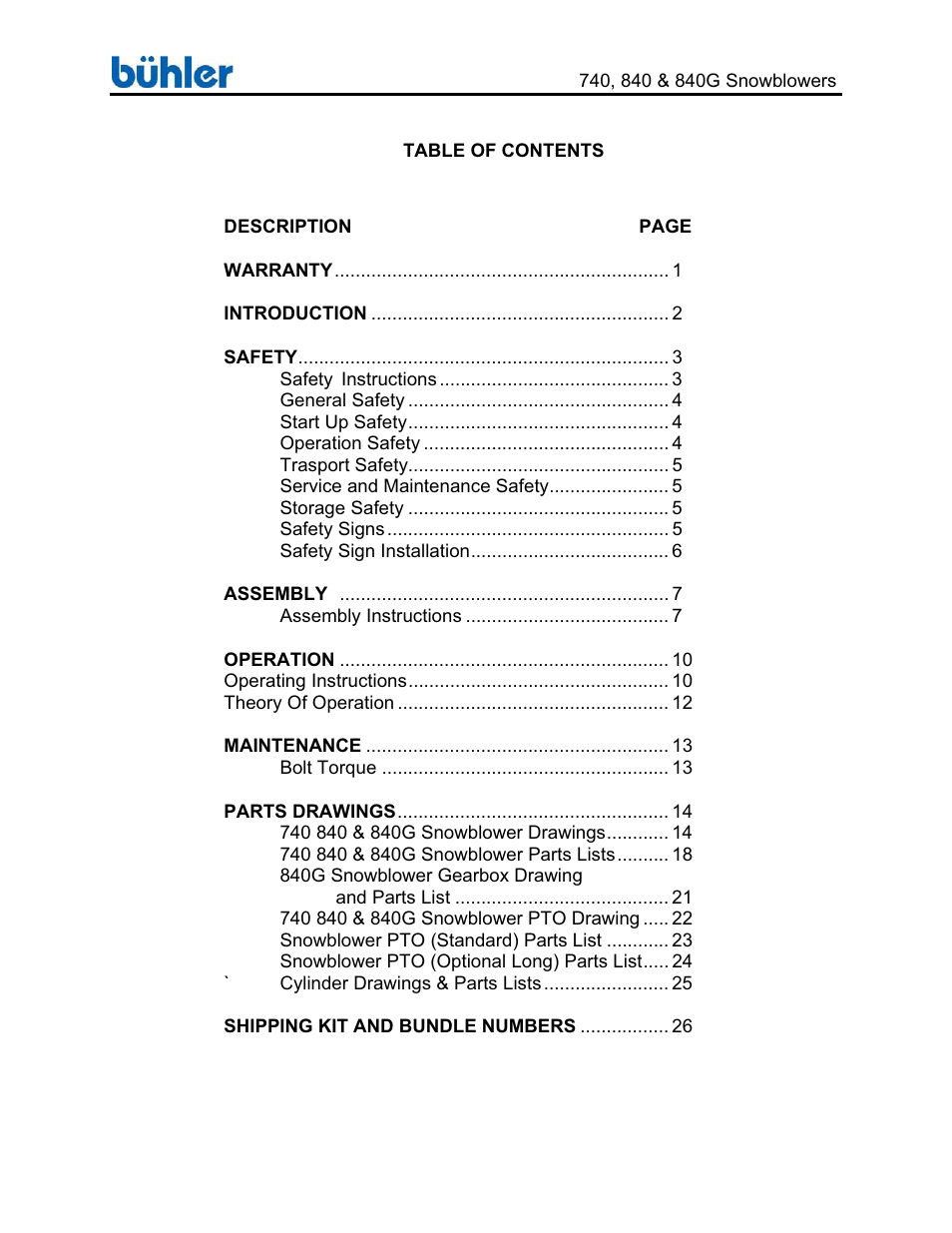 Buhler Farm king FK314 User Manual | Page 3 / 32