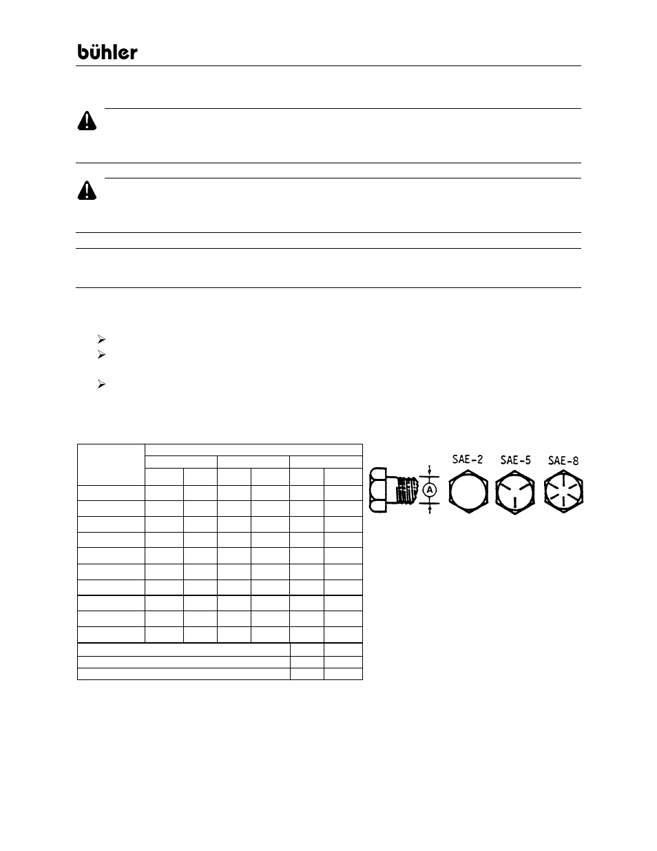 Bühler, Caution | Buhler 6000 HQ6095 User Manual | Page 19 / 81