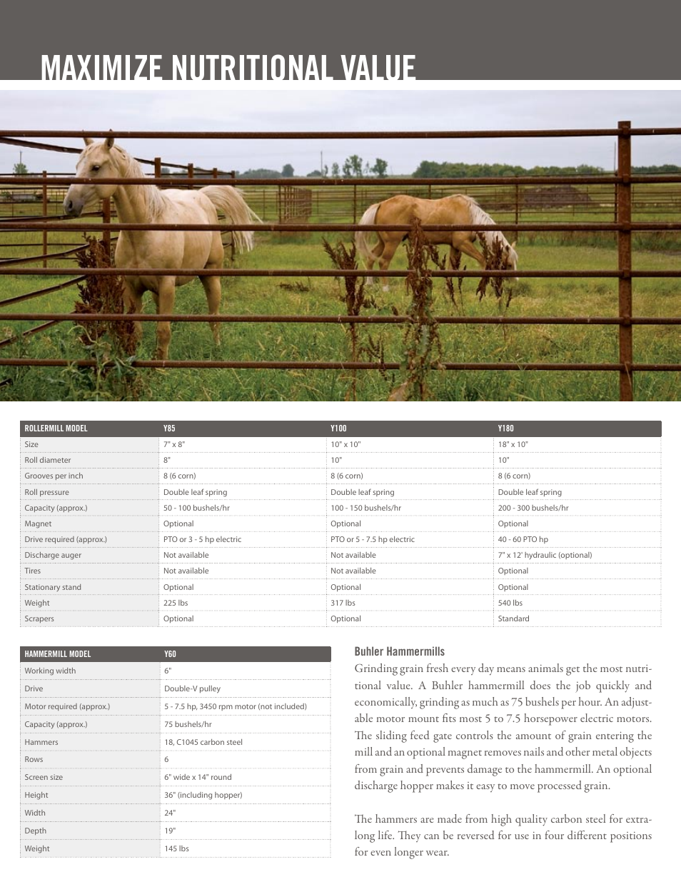 Maximize nutritional value | Buhler Y180 User Manual | Page 2 / 4