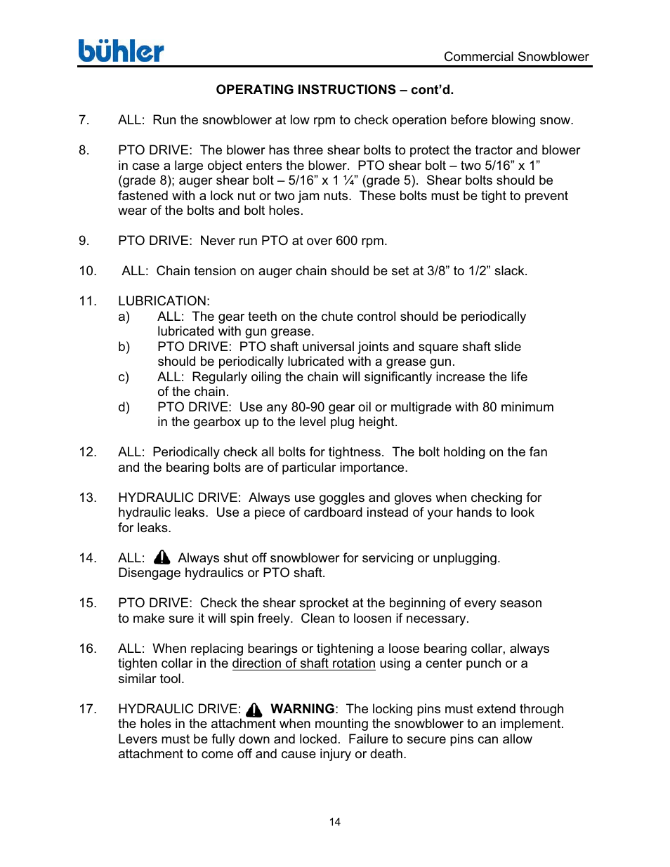 Buhler FK348 User Manual | Page 17 / 44