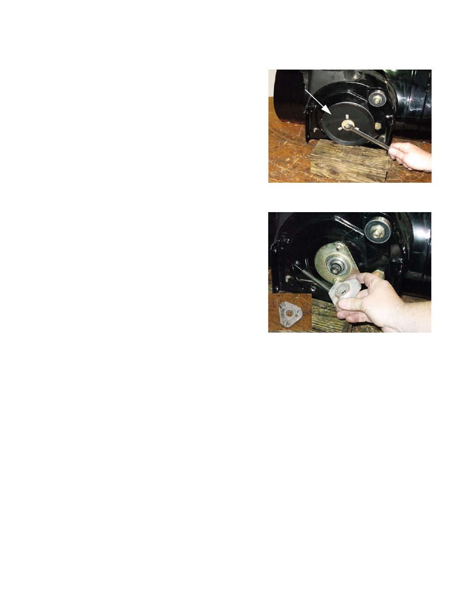 Auger housing disassembly: pulley removal, Auger system | Cub Cadet 300 Series User Manual | Page 33 / 44