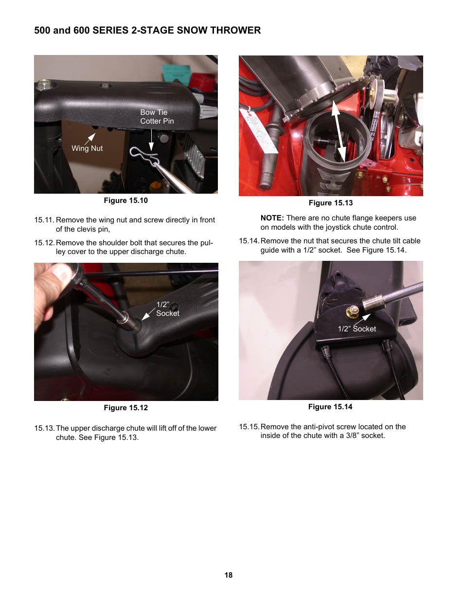 Acket. see figure 15.10 | Cub Cadet 600 series User Manual | Page 22 / 24