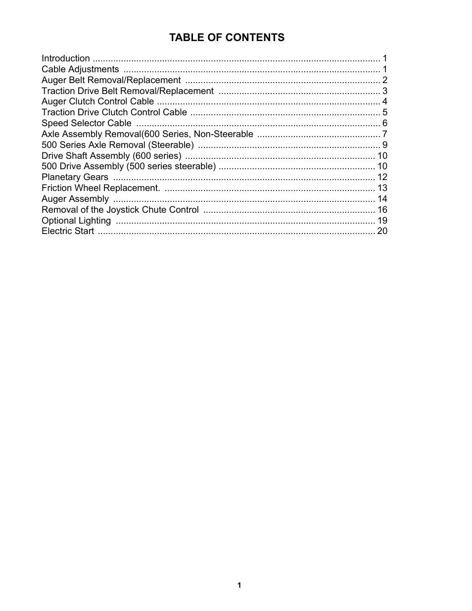 Cub Cadet 600 series User Manual | Page 3 / 24