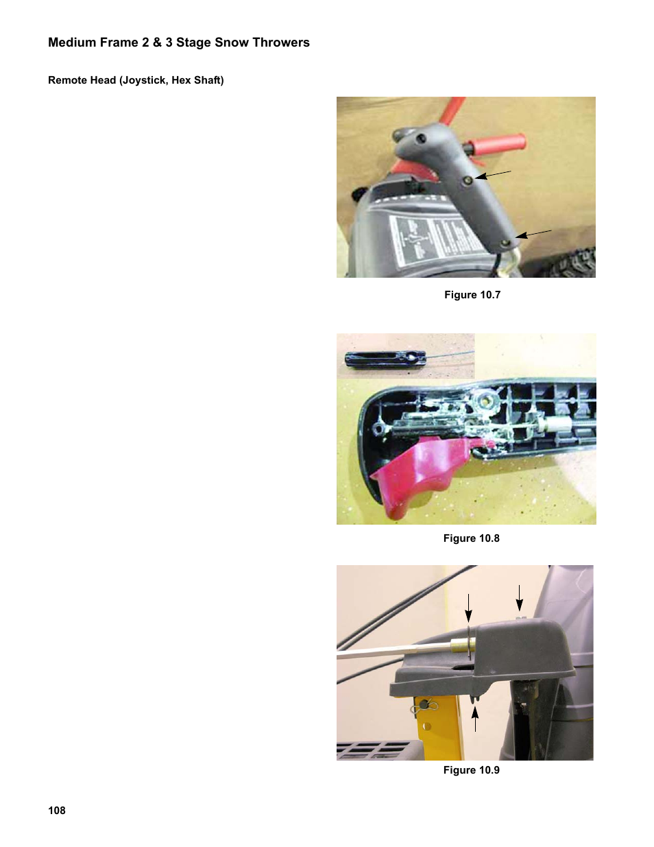 Remote head (joystick, hex shaft) | Cub Cadet Medium Frame 3 Stage User Manual | Page 112 / 150