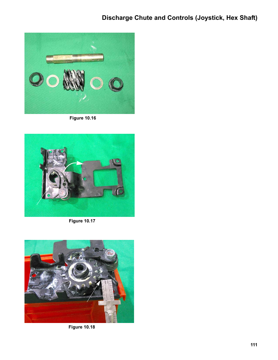 Discharge chute and controls (joystick, hex shaft) | Cub Cadet Medium Frame 3 Stage User Manual | Page 115 / 150