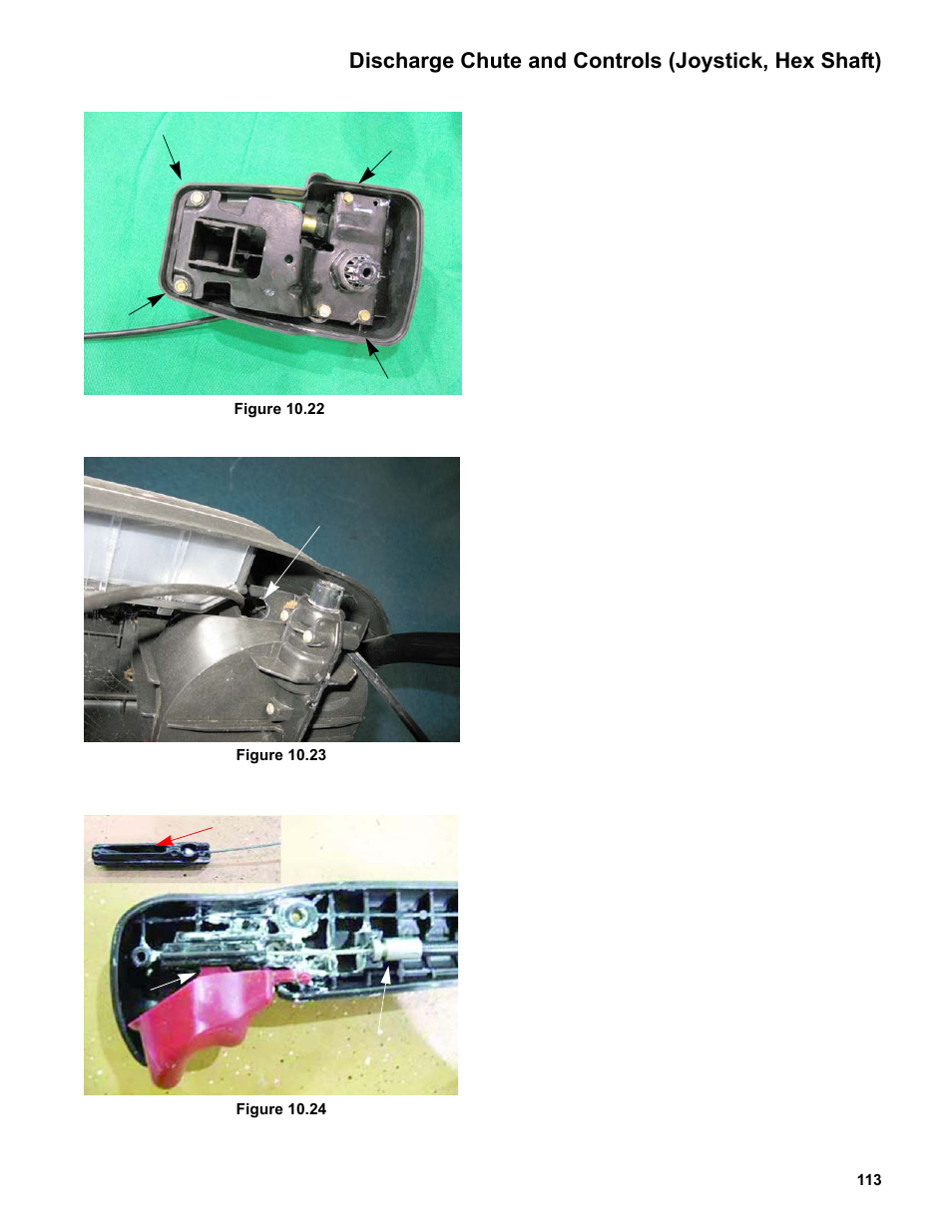 Discharge chute and controls (joystick, hex shaft) | Cub Cadet Medium Frame 3 Stage User Manual | Page 117 / 150