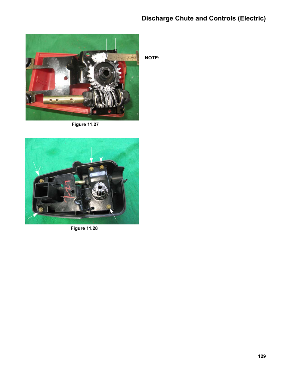 Discharge chute and controls (electric) | Cub Cadet Medium Frame 3 Stage User Manual | Page 133 / 150