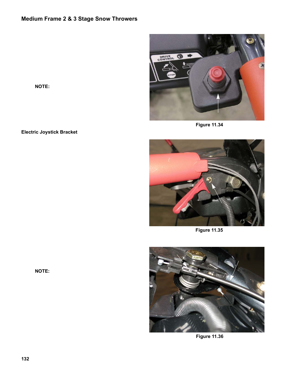 Electric joystick bracket | Cub Cadet Medium Frame 3 Stage User Manual | Page 136 / 150