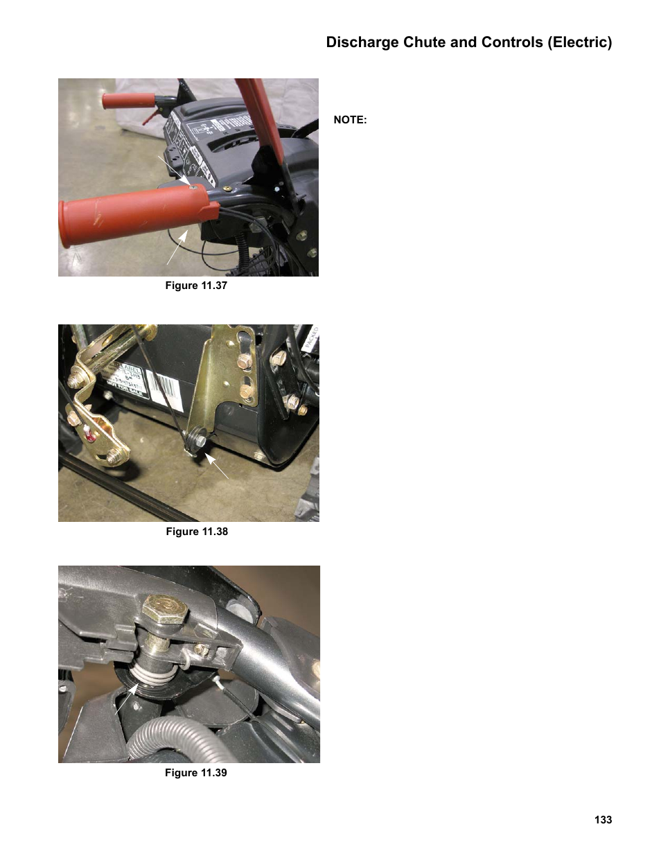 Discharge chute and controls (electric) | Cub Cadet Medium Frame 3 Stage User Manual | Page 137 / 150