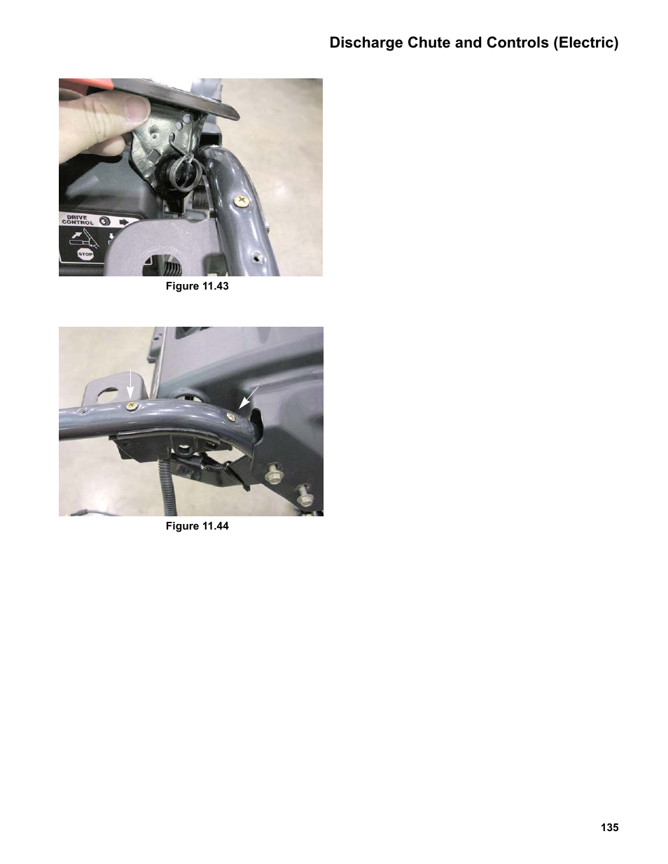 Discharge chute and controls (electric) | Cub Cadet Medium Frame 3 Stage User Manual | Page 139 / 150
