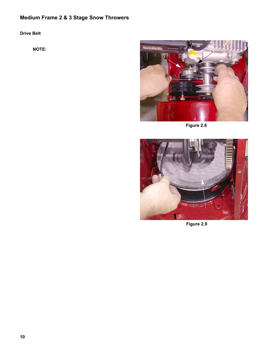 Drive belt | Cub Cadet Medium Frame 3 Stage User Manual | Page 14 / 150