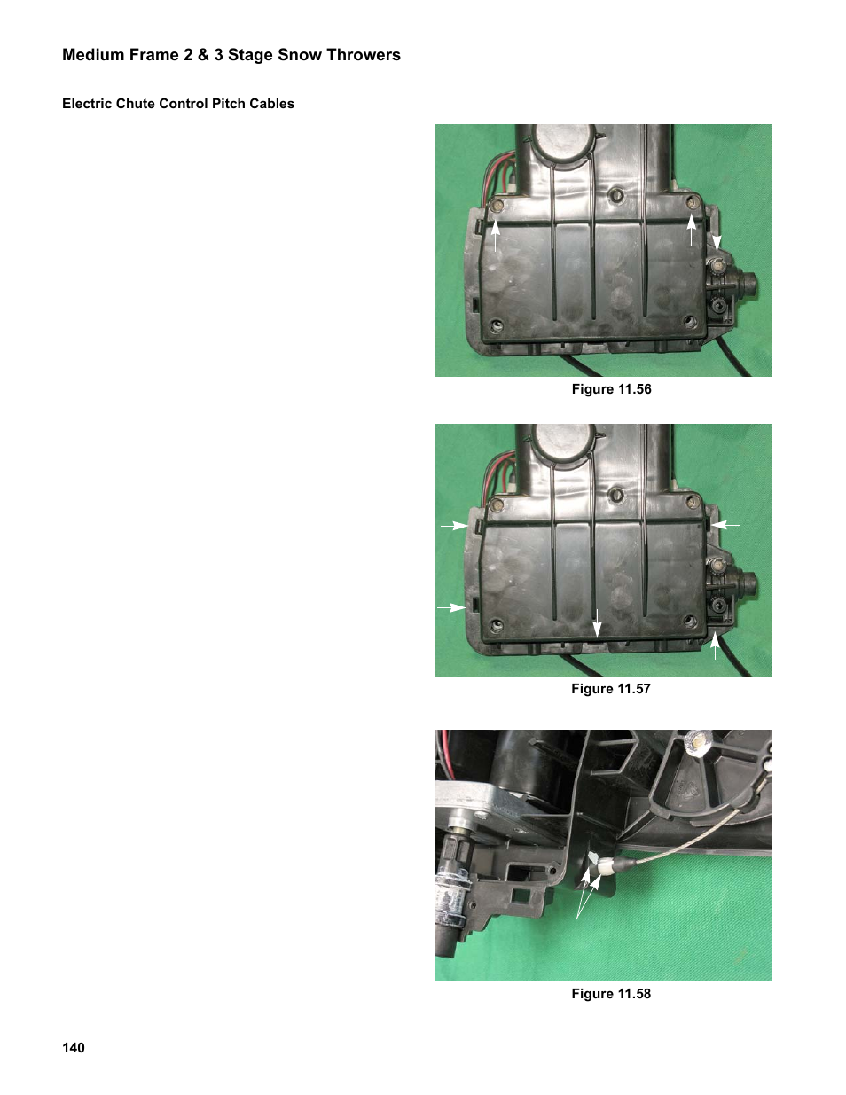 Electric chute control pitch cables | Cub Cadet Medium Frame 3 Stage User Manual | Page 144 / 150