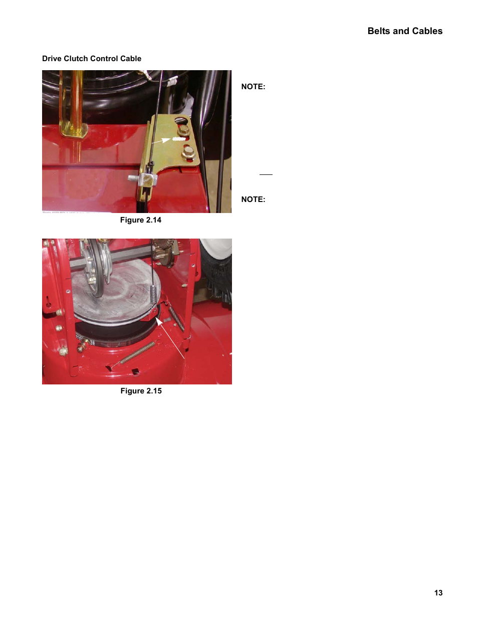 Drive clutch control cable | Cub Cadet Medium Frame 3 Stage User Manual | Page 17 / 150