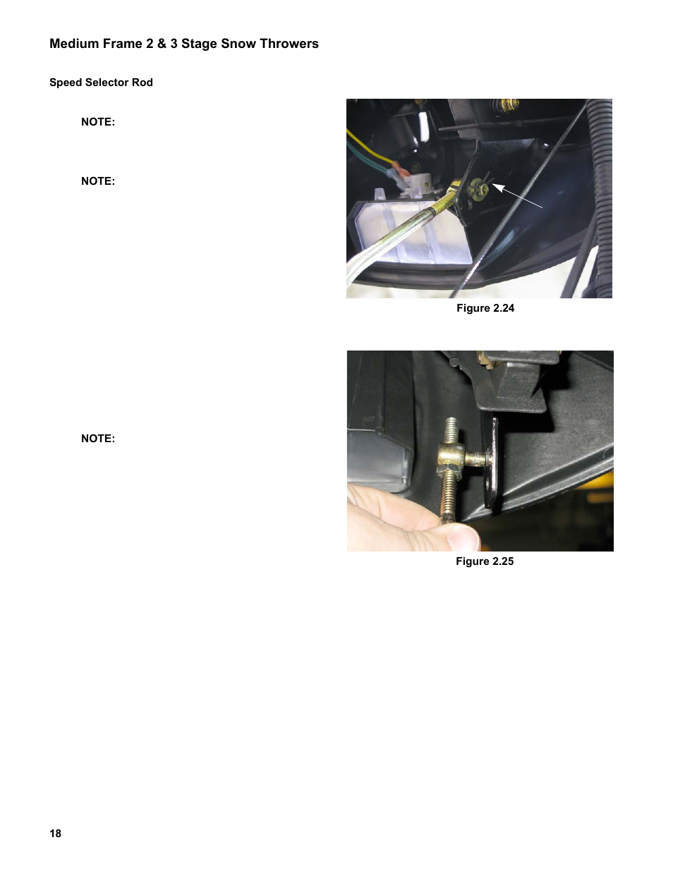 Speed selector rod | Cub Cadet Medium Frame 3 Stage User Manual | Page 22 / 150