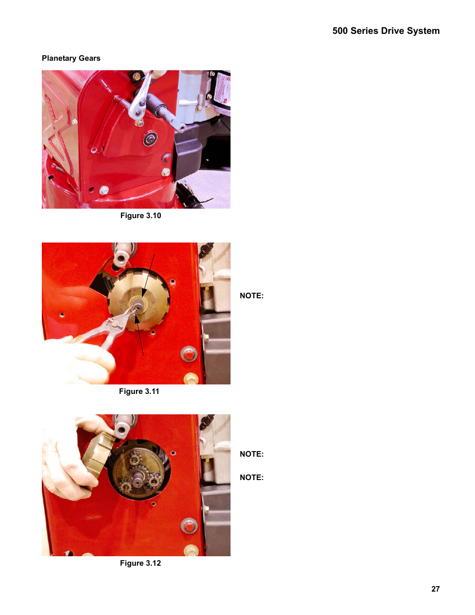 Planetary gears | Cub Cadet Medium Frame 3 Stage User Manual | Page 31 / 150