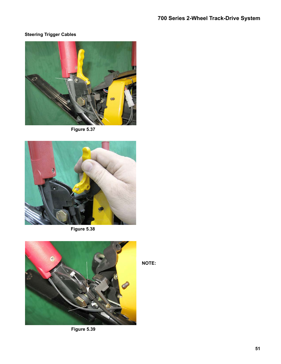 Steering trigger cables | Cub Cadet Medium Frame 3 Stage User Manual | Page 55 / 150