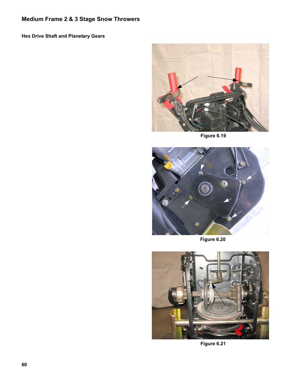 Hex drive shaft and planetary gears | Cub Cadet Medium Frame 3 Stage User Manual | Page 64 / 150