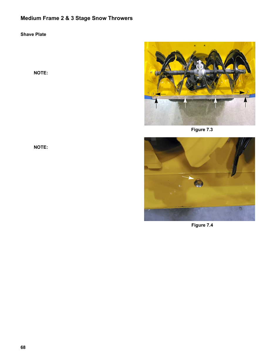 Shave plate | Cub Cadet Medium Frame 3 Stage User Manual | Page 72 / 150