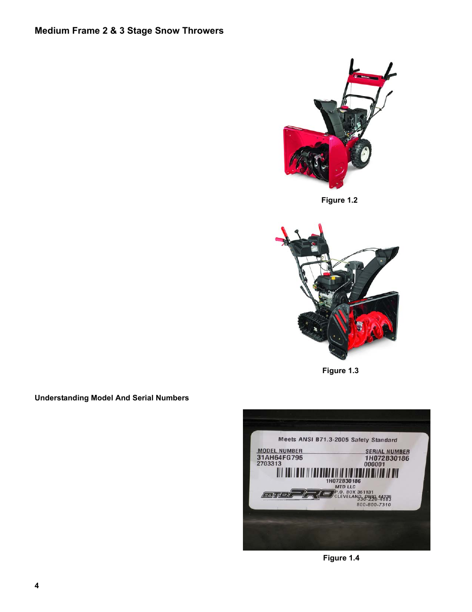 Understanding model and serial numbers | Cub Cadet Medium Frame 3 Stage User Manual | Page 8 / 150