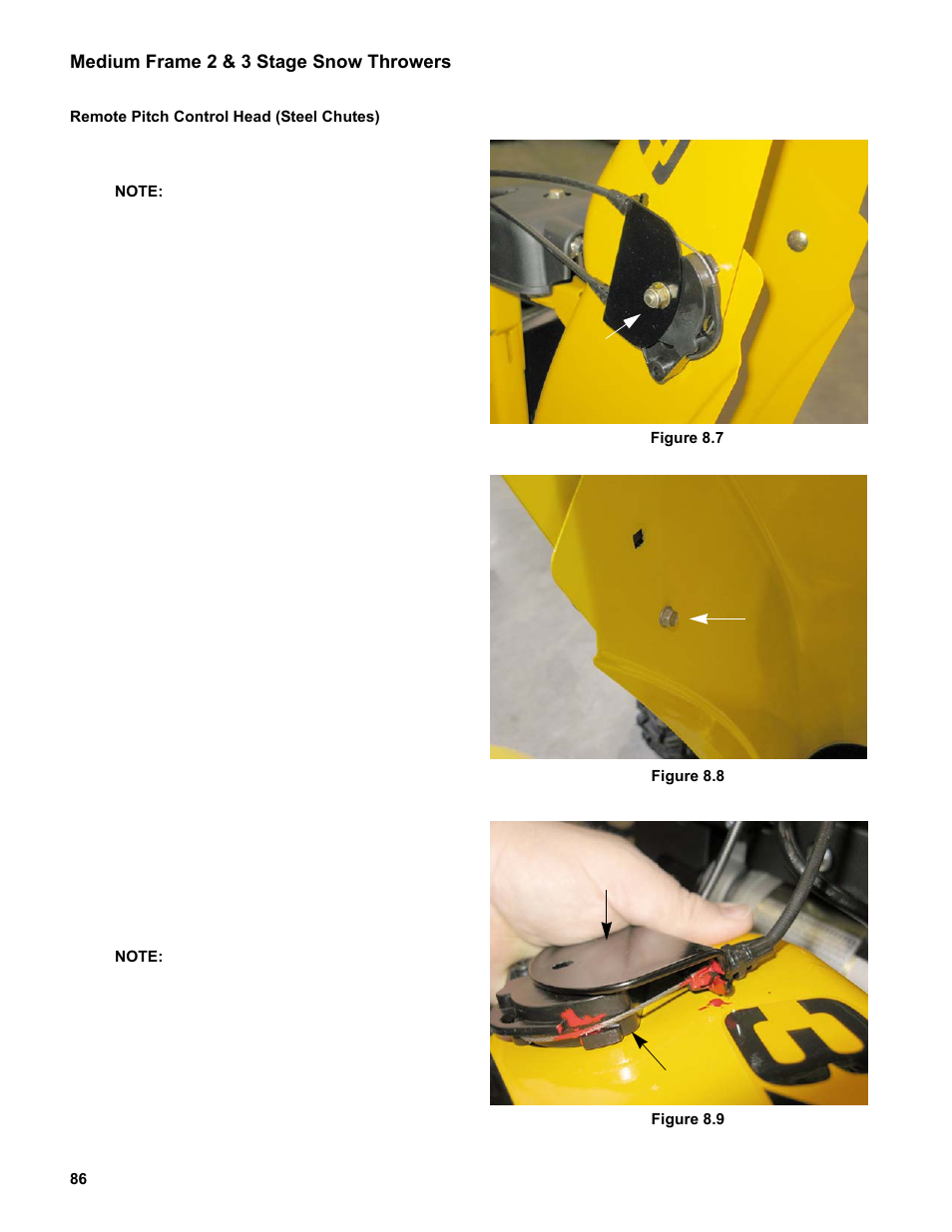 Remote pitch control head (steel chutes) | Cub Cadet Medium Frame 3 Stage User Manual | Page 90 / 150