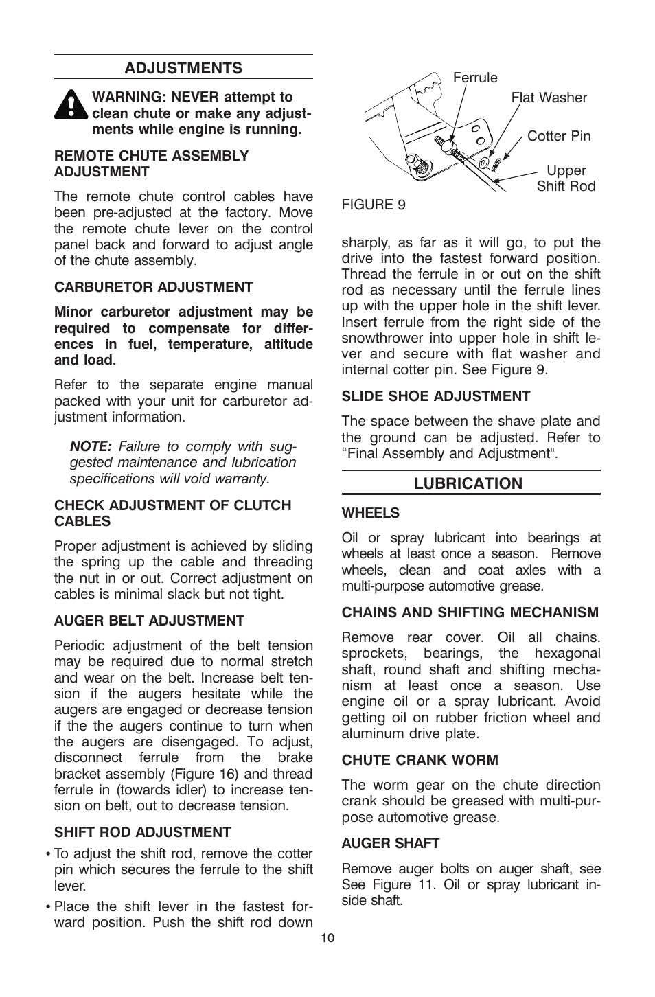 Cub Cadet ogst3305 User Manual | Page 10 / 19