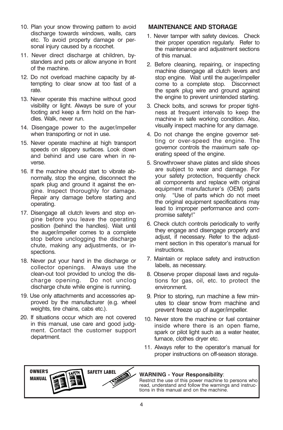 Cub Cadet ogst3305 User Manual | Page 4 / 19