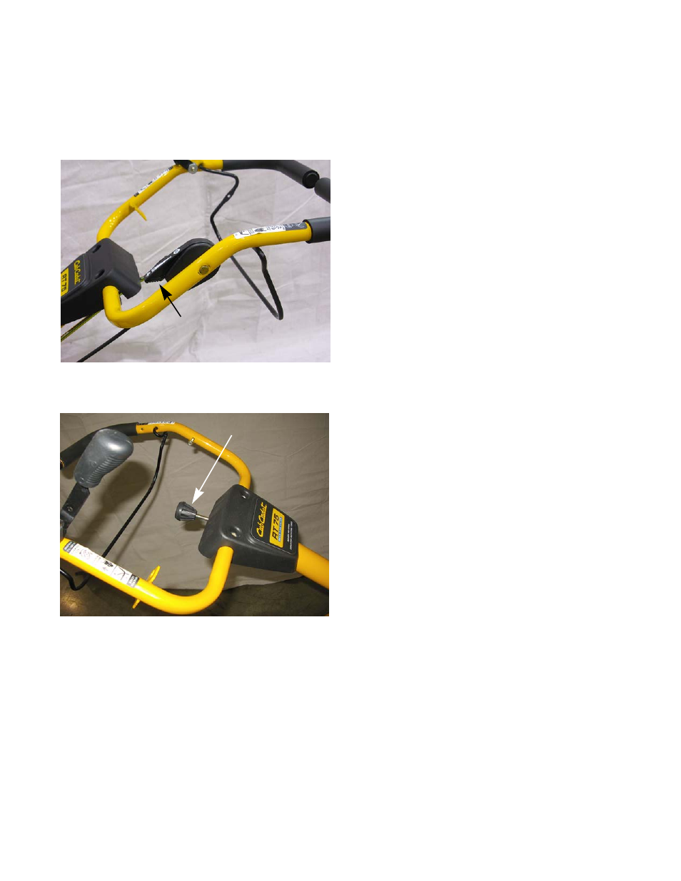 Chapter 8: swivel handle, Handle bar | Cub Cadet RT 75 User Manual | Page 47 / 54