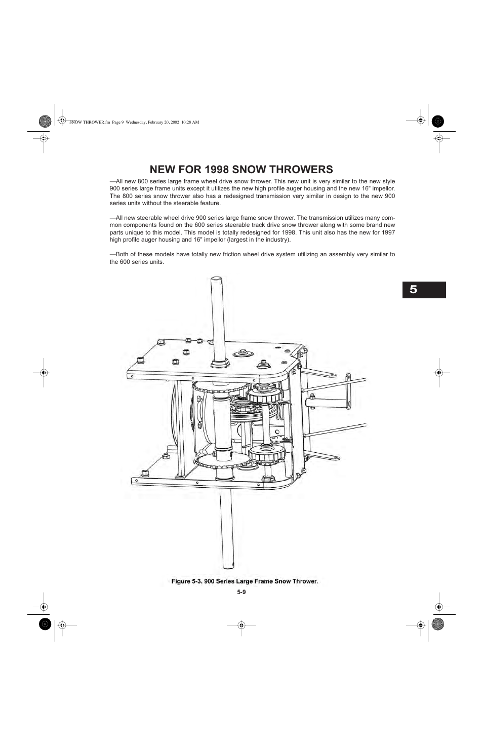 New for 1998 snow throwers | Cub Cadet I-Beam Style User Manual | Page 148 / 287