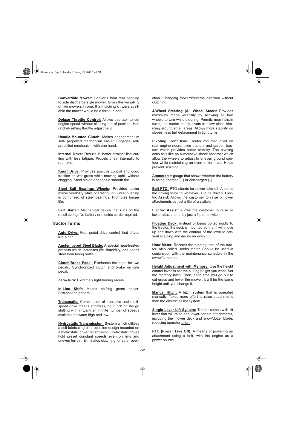 Cub Cadet I-Beam Style User Manual | Page 283 / 287