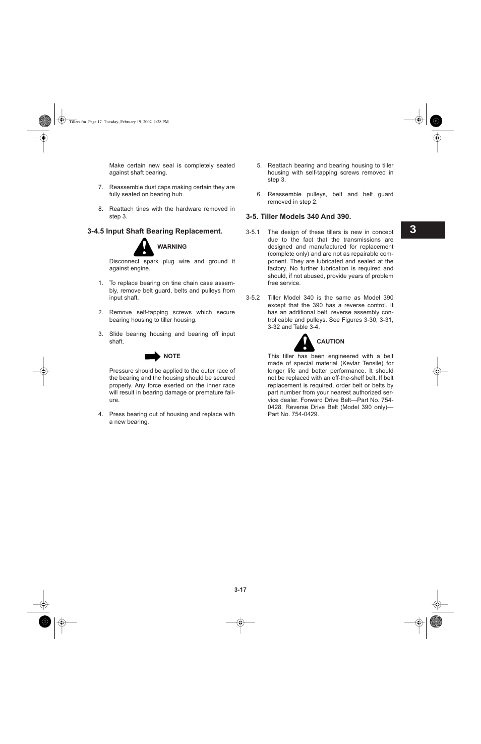 Cub Cadet I-Beam Style User Manual | Page 33 / 287