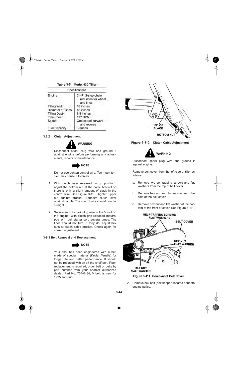 Cub Cadet I-Beam Style User Manual | Page 63 / 287